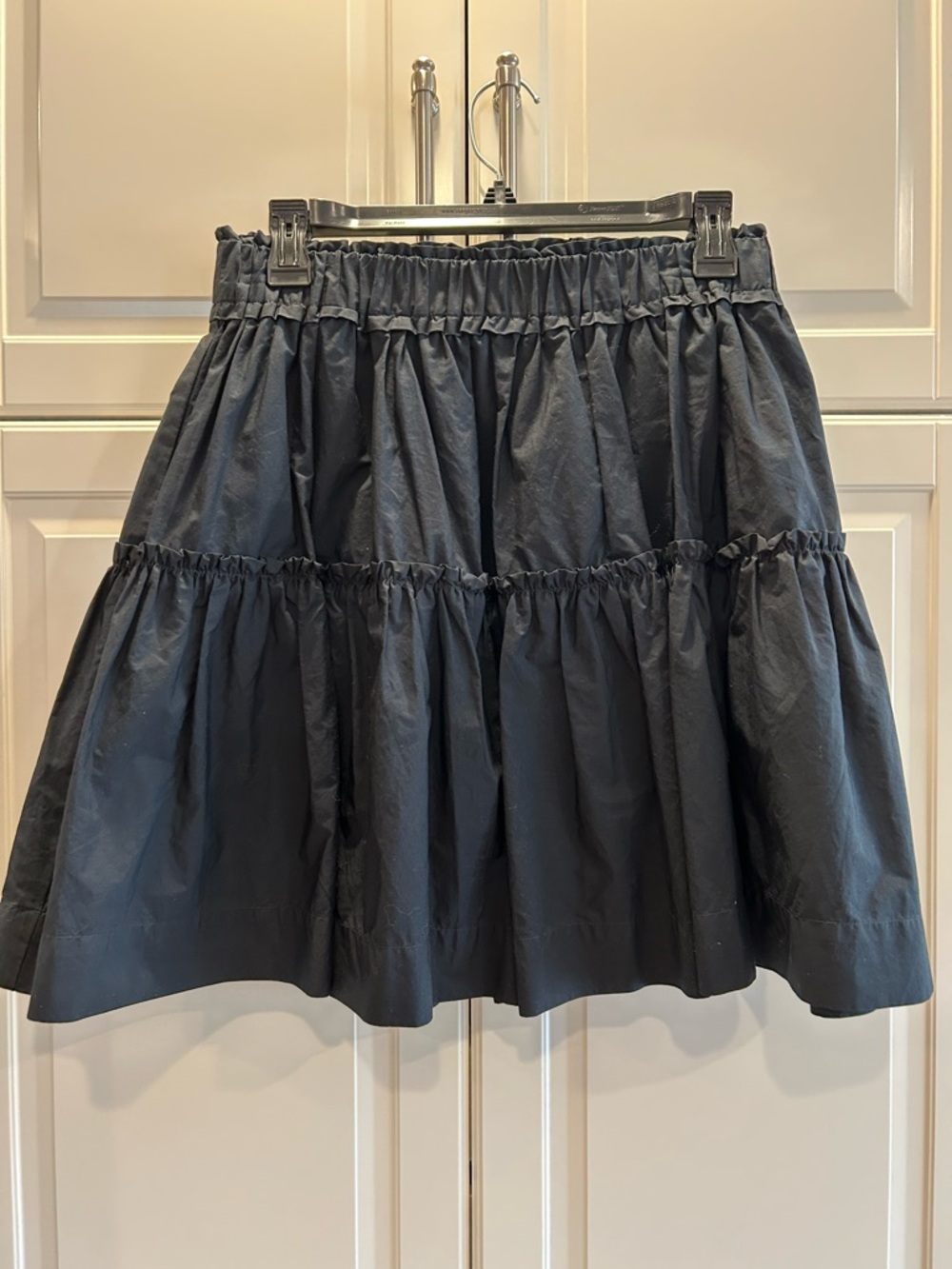 Maeve by ANTHROPOLOGIE Black Tiered Mini Skirt